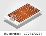 vector football and soccer... | Shutterstock .eps vector #1724173234
