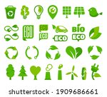 set of vector eco icons or... | Shutterstock .eps vector #1909686661