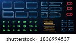 set of arrows  titles  labels ... | Shutterstock .eps vector #1836994537