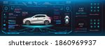 car user interface hud  gui  ui.... | Shutterstock .eps vector #1860969937