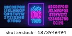 let s do this neon quote on a... | Shutterstock .eps vector #1873946494