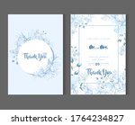 floral card for wedding... | Shutterstock .eps vector #1764234827