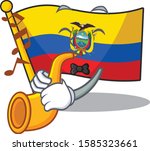 supper cool flag ecuador... | Shutterstock .eps vector #1585323661