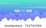 cloud style header website... | Shutterstock .eps vector #712741534