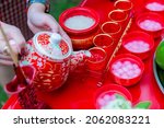 traditional chinese tea sets in ... | Shutterstock . vector #2062083221