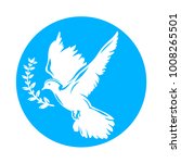 dove bird carrying olive branch ... | Shutterstock .eps vector #1008265501