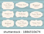 vector set of calligraphic... | Shutterstock .eps vector #1886510674