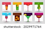 set of abstract silhouette... | Shutterstock .eps vector #2029971764