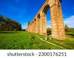 Small photo of Aqueduct of Nottolini, a 19th-century aqueduct in Neoclassical Style near the city of Lucca-Tuscany-Italy