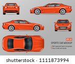 Sports Car Vector Mockup....
