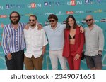 Small photo of GIFFONI VALLE PIANA,ITALY - July 25,2023 : The"Wasted" cast with Francesco Crespi, Luigi Sales, Tobia Passigato, Nicol Angelozzi and Ernesto Giuntini at Giffoni Film Festival 2023.