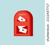Love Letter Vector. Mailbox...