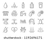 water icon set. included icons... | Shutterstock .eps vector #1192696171