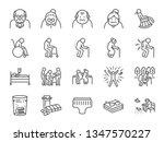 old man line icon set. included ... | Shutterstock .eps vector #1347570227