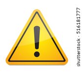 exclamation danger sign vector | Shutterstock .eps vector #516181777