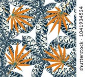 seamless exotic pattern with... | Shutterstock .eps vector #1041934534