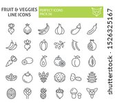 fruits and vegetables line icon ... | Shutterstock .eps vector #1526325167