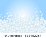 bubbles on blue background.... | Shutterstock .eps vector #593402264