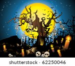 halloween skeleton wood vector | Shutterstock .eps vector #62250046