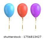 blue  red  violet balloon... | Shutterstock .eps vector #1756813427