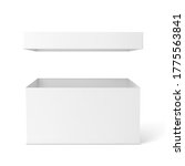 white box mockup. blank... | Shutterstock .eps vector #1775563841