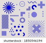 bauhaus inspired graphic design ... | Shutterstock .eps vector #1850546194