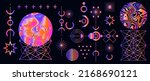 mysterious holographic... | Shutterstock .eps vector #2168690121