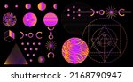 mysterious holographic... | Shutterstock .eps vector #2168790947