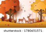 paper art style of autumn... | Shutterstock .eps vector #1780651571