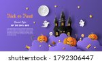 halloween sale promotion banner ... | Shutterstock .eps vector #1792306447