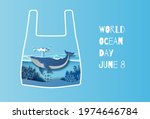 world oceans day concept  the... | Shutterstock .eps vector #1974646784
