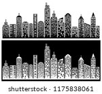 city skyline  city building... | Shutterstock .eps vector #1175838061