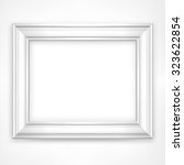 picture white wooden frame... | Shutterstock .eps vector #323622854