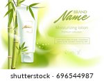design cosmetics product... | Shutterstock .eps vector #696544987
