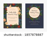 set of christmas and happy new... | Shutterstock .eps vector #1857878887