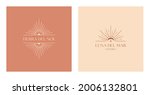 set of vector bohemian logos... | Shutterstock .eps vector #2006132801