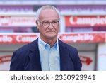 Small photo of Italy, Torino, august 21 2023: Claudio Ranieri (Cagliari manager) walks in the bench prior the kick-off during soccer game Torino vs Cagliari, Serie A 2023-2024 day 1, Stadio Olimpico