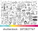 vector illustration of doodle... | Shutterstock .eps vector #1872827767