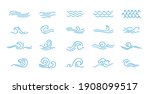 vector line icon set with... | Shutterstock .eps vector #1908099517