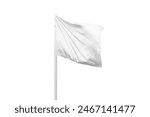 White corner flag isolated ...