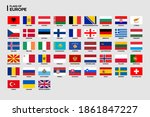 vector flags of europe with... | Shutterstock .eps vector #1861847227