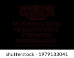 red neon alphabet for eighties... | Shutterstock .eps vector #1979133041