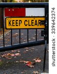 'emergency Access Keep Clear'...