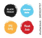 set sale brush banner... | Shutterstock .eps vector #1855029757
