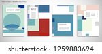 set of a4 cover  abstract... | Shutterstock .eps vector #1259883694