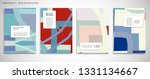 set of a4 cover  abstract... | Shutterstock .eps vector #1331134667