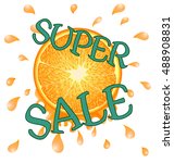 Orange Super Sale On White...