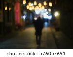 Lonely Man is Walking In A Shiny Street