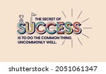 success. modern typography... | Shutterstock .eps vector #2051061347