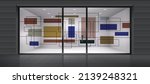 frosted mosaic glass graphics.... | Shutterstock .eps vector #2139248321